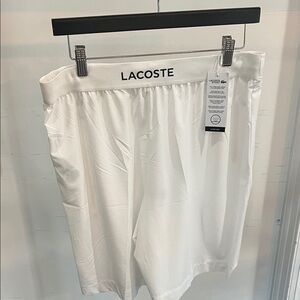 Lacoste Men’s Athletic White Shorts